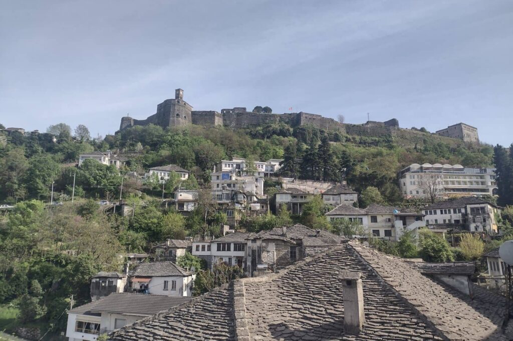 views of gjirokaster clock tower