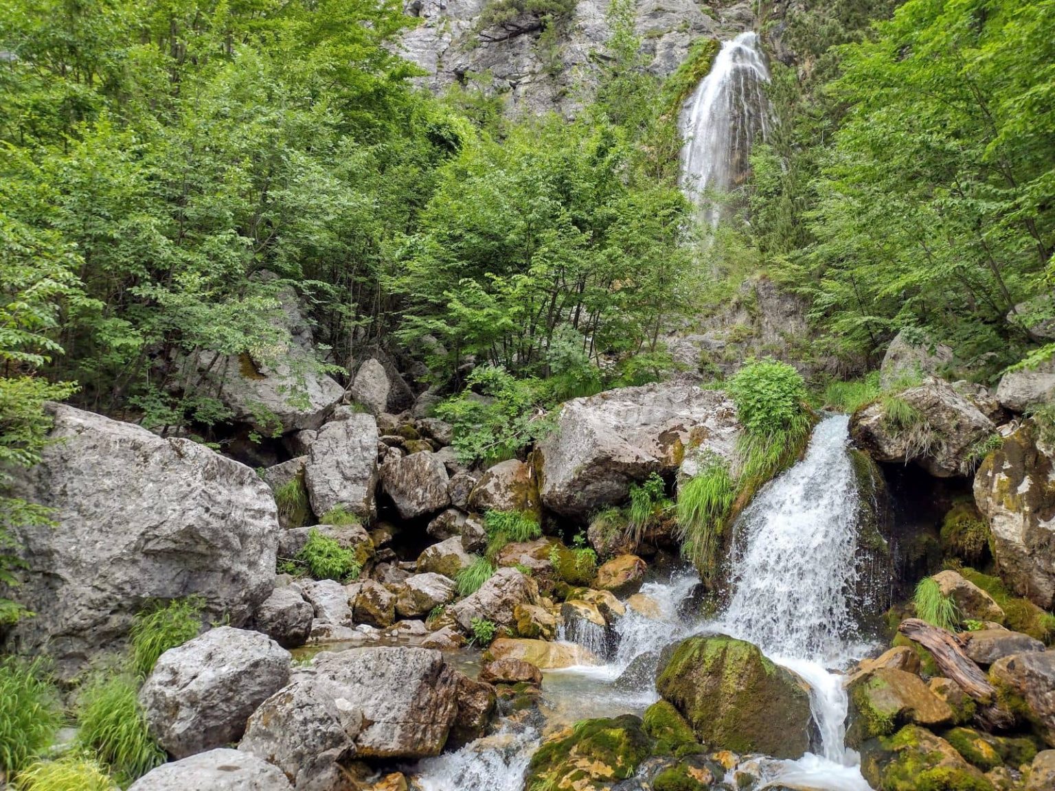 The Stunning Grunas Waterfall Theth Waterfall Sandal Tan Man the-stunning-grunas-waterfall-theth-waterfall-sandal-tan-man