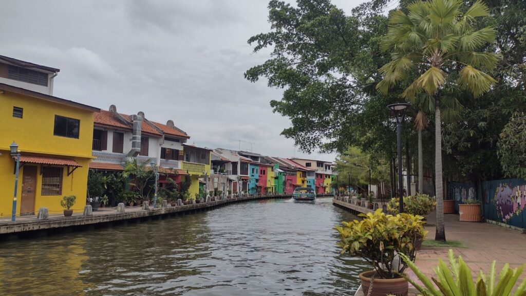 walking along the river in malacca