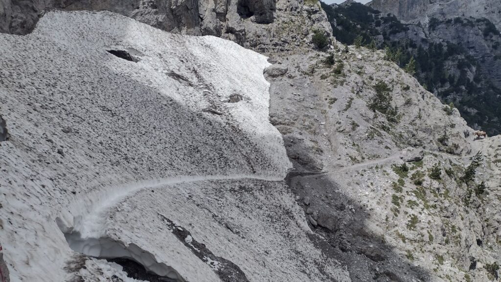 snow in the accursed mountains