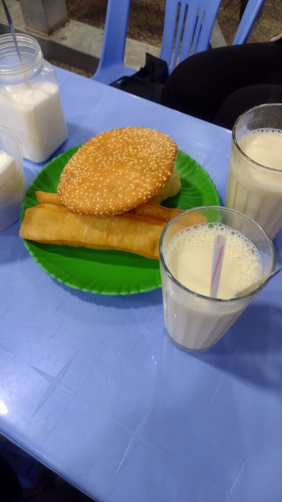 hot soy milk