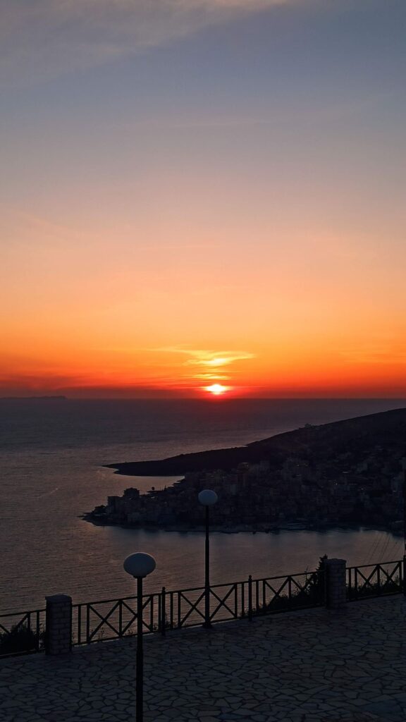 sunsets in saranda