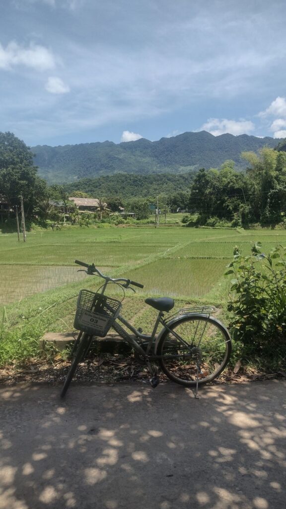 bicycling in mai chau